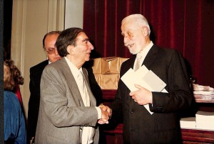 Renzo Gandolfo con Gianfranco Contini.