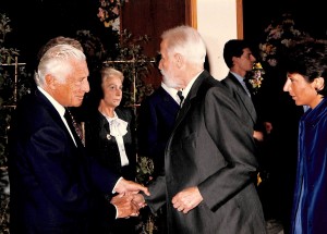 Renzo Gandolfo con il Presidente della Fiat Giovanni Agnelli